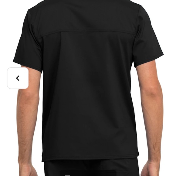 Pewter v-neck men’s scrub top NWT IN PACKAGING - Picture 2 of 5